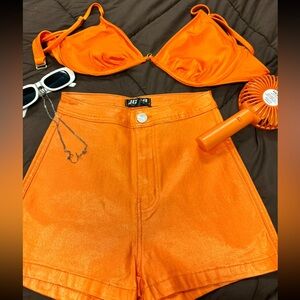 Orange metallic set